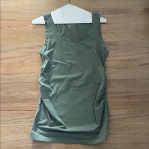 Maternity pure body tank top sage green small